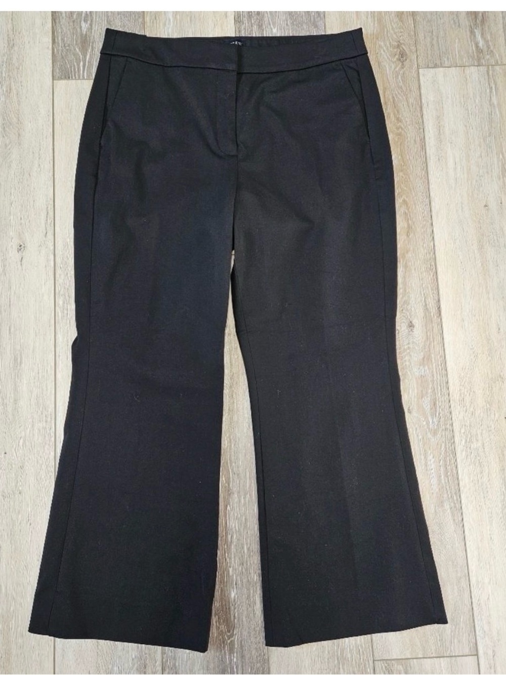 J.Crew Kelsey Flare Pants Black Size 12 Stretch Trouser